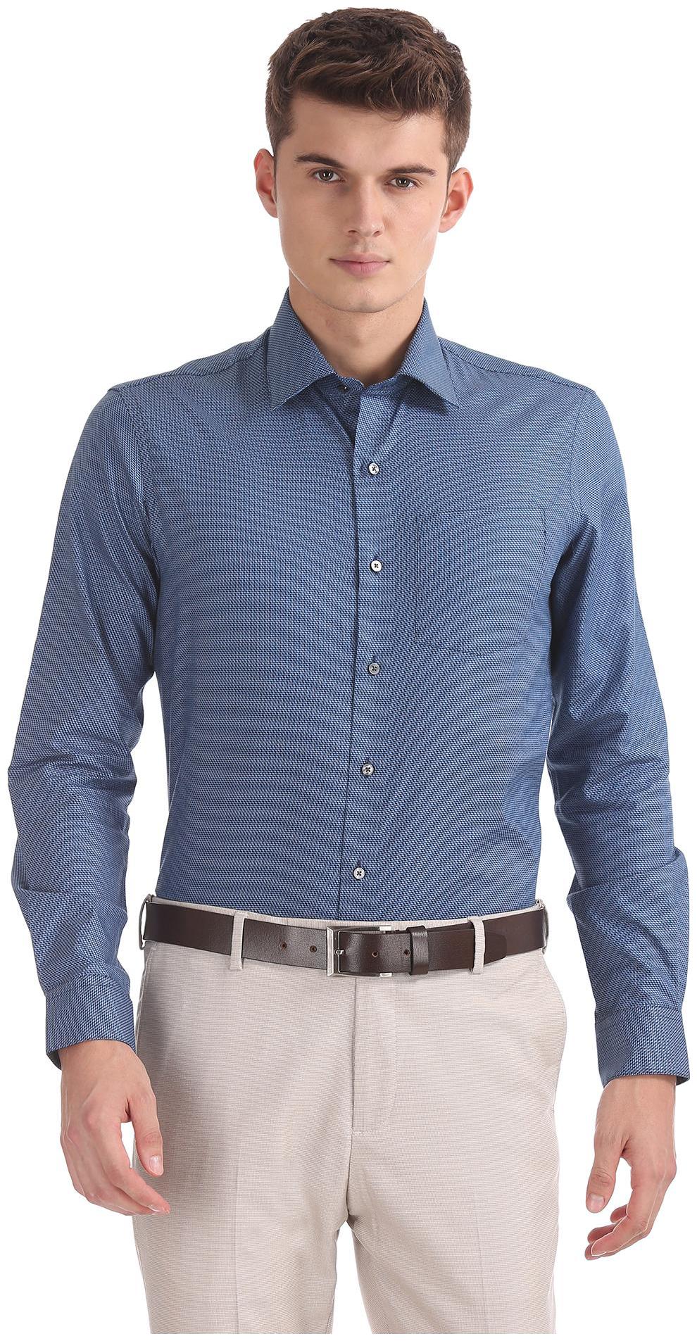 

Arrow Men Slim fit Formal Shirt - Blue