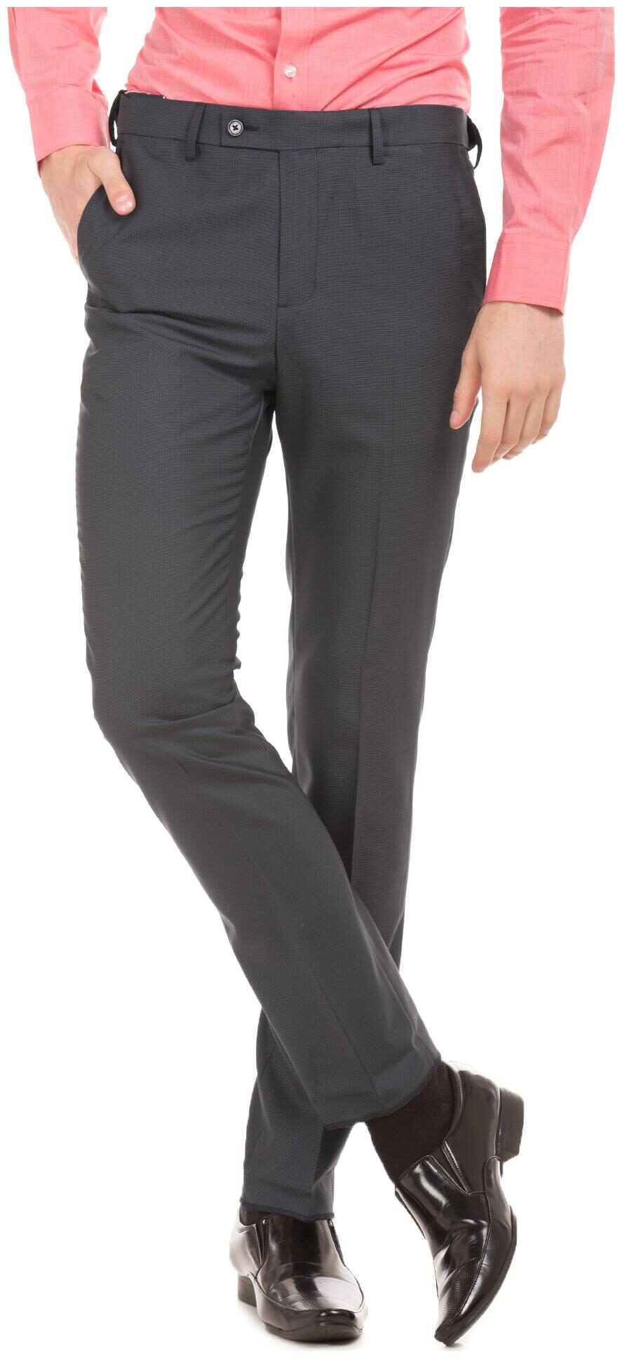 

Arrow Men Solid Tapered Fit Formal Trouser - Blue