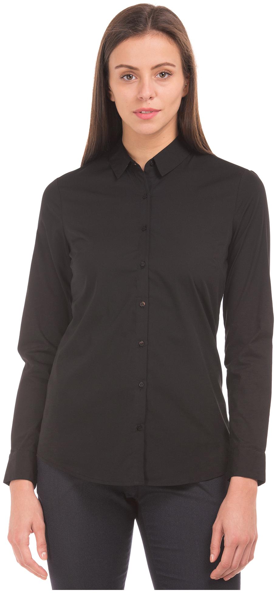 

Arrow Women Black Solid Regular Fit Shirt