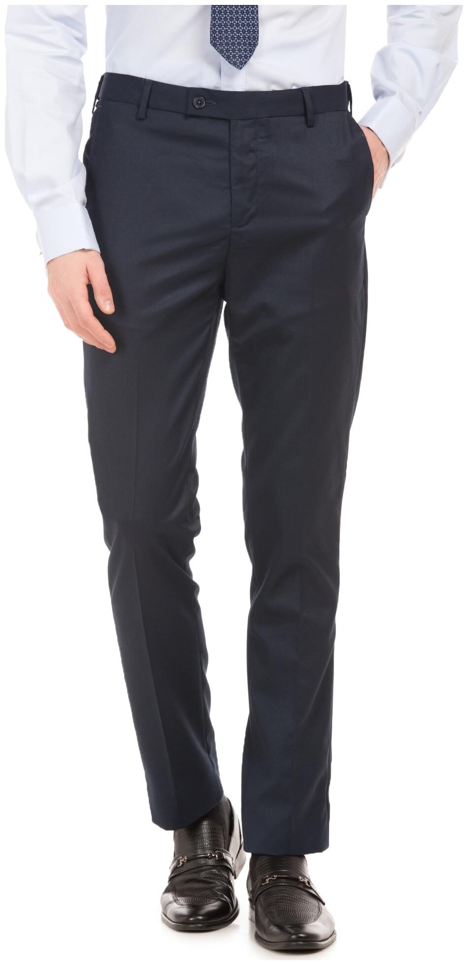 

Arrow Men Solid Tapered Fit Formal Trouser - Blue