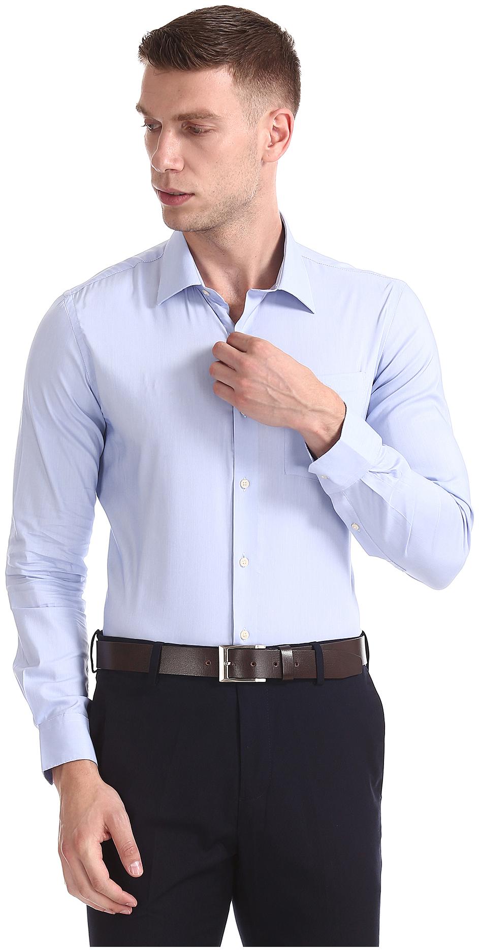 

Arrow Men Slim fit Formal Shirt - Blue