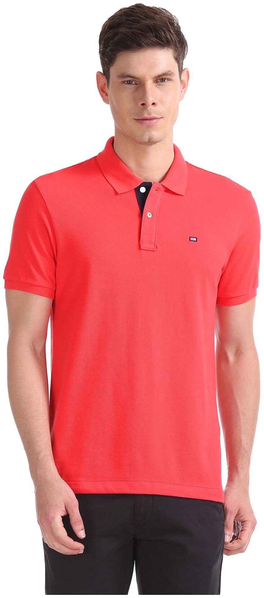 

Arrow Sports Men Pink Regular fit Cotton Polo collar T-Shirt - Pack Of 1