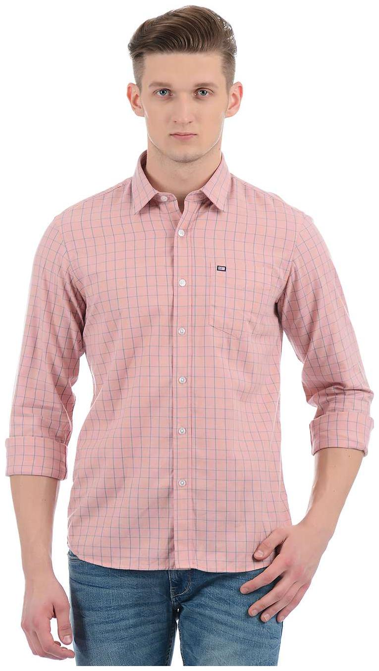

Arrow Men Pink Checked Slim Fit Casual Shirt