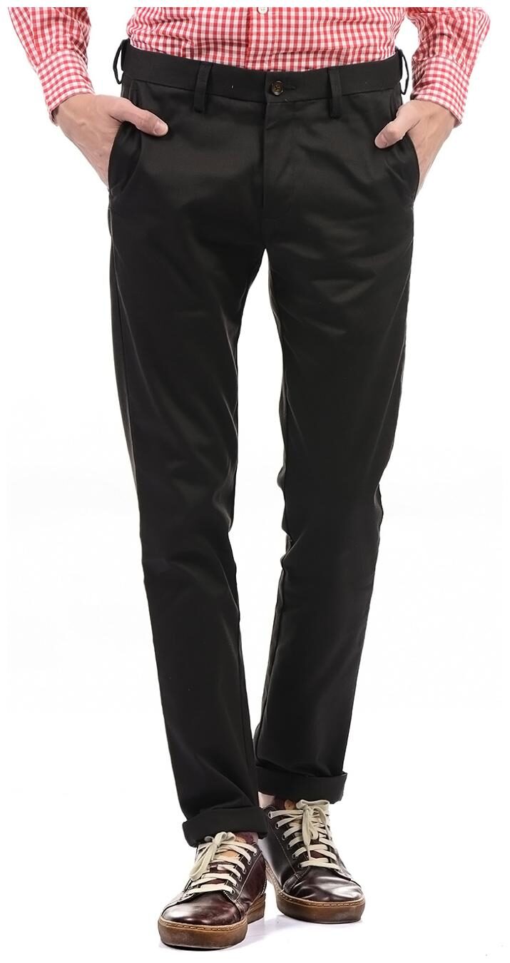 

Arrow Sports Men Black Solid Slim fit Regular trousers