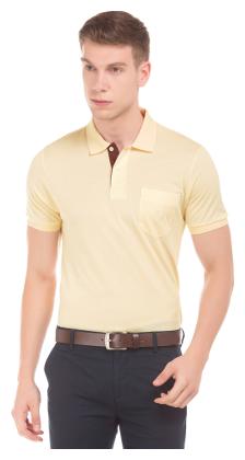 

Arrow Men s Regular Fit Solid T-Shirt - Yellow