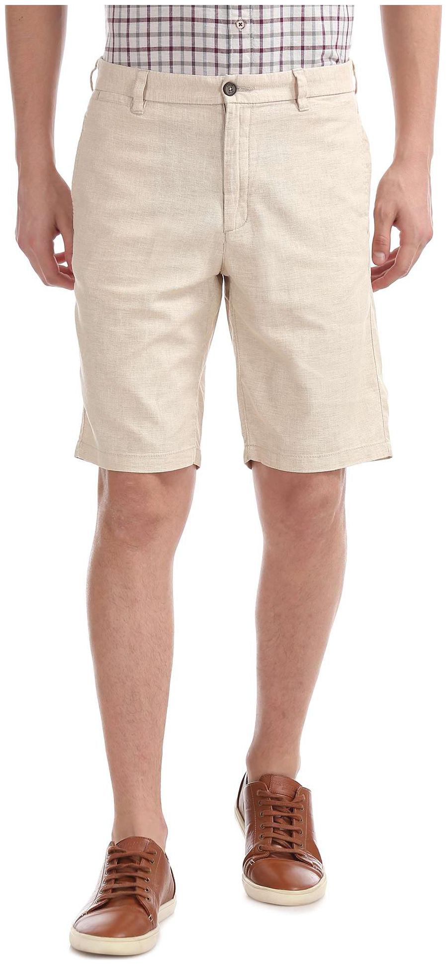 

Arrow Men Beige Regular Fit Regular Shorts