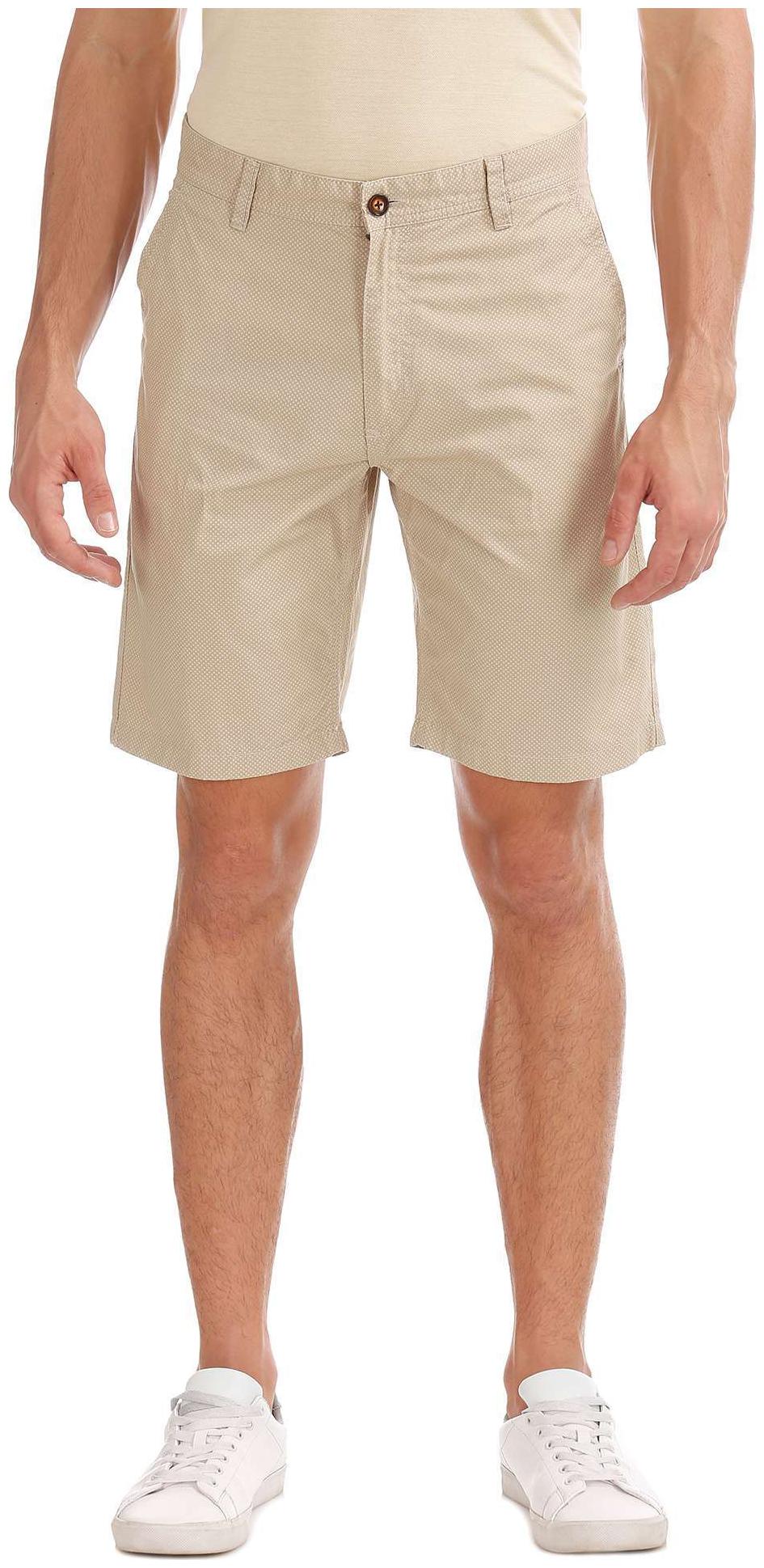 

Arrow Men Beige Regular Fit Regular Shorts