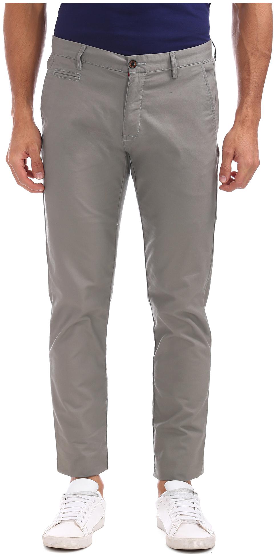 

Arrow Sports Slim Fit Solid Trousers