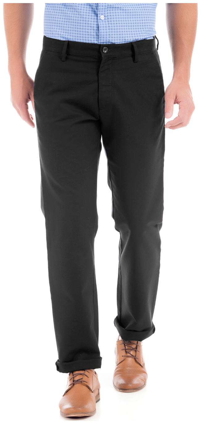 

Arrow Men Black Solid Regular fit Regular trousers