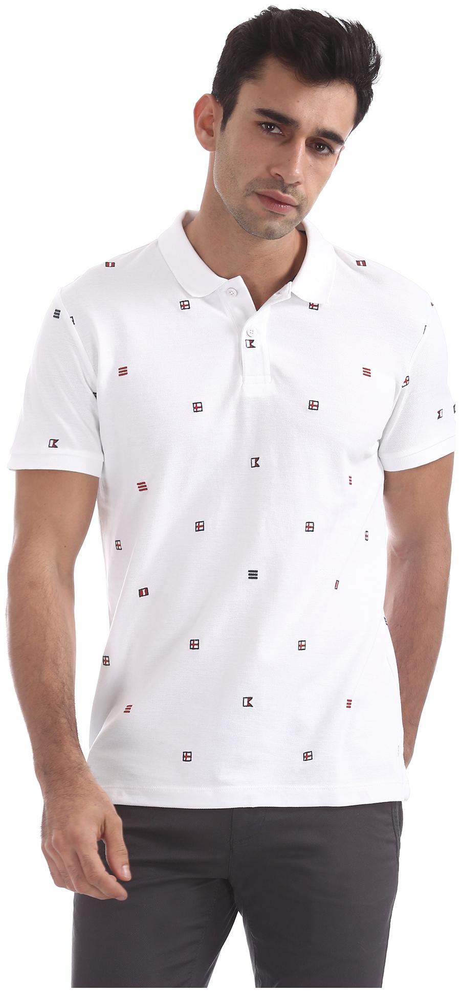 

Arrow Men White Regular fit Cotton Polo collar T-Shirt - Pack Of 1