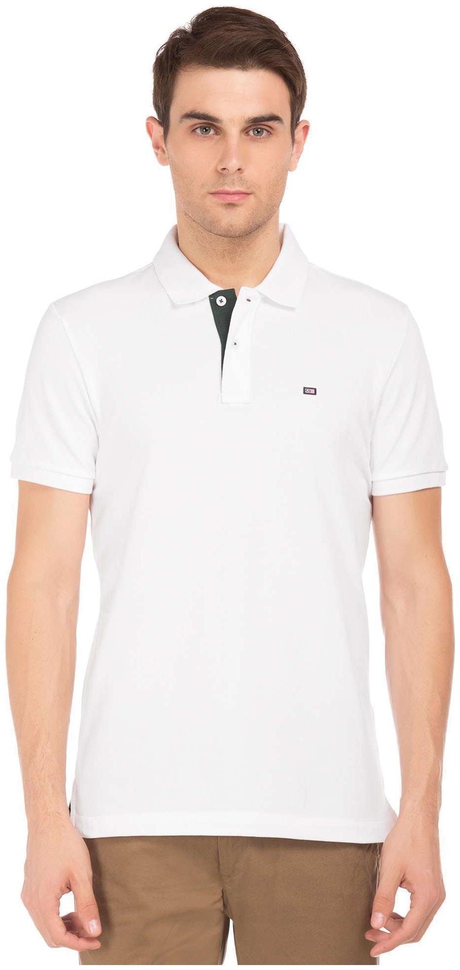 

Arrow Men White Regular fit Cotton Polo collar T-Shirt - Pack Of 1