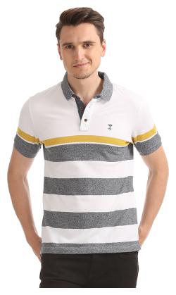 

Arrow Men White Regular fit Cotton Polo collar T-Shirt - Pack Of 1