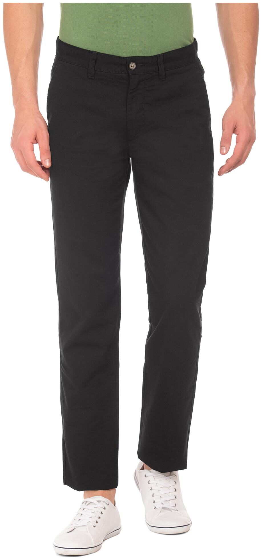

Arrow Men Black Solid Slim fit Regular trousers