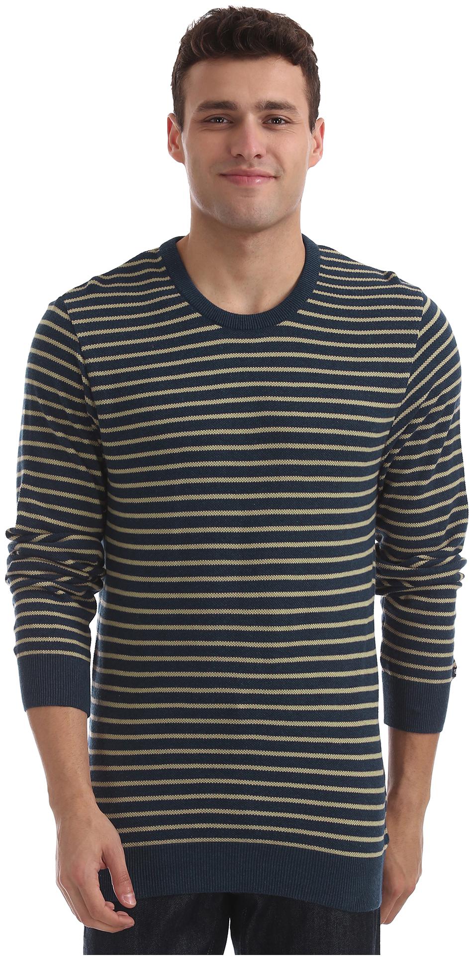 

Arrow Men Blue Round neck Pullover