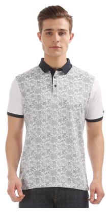 

Arrow Men s Regular Fit Printed T-Shirt - White