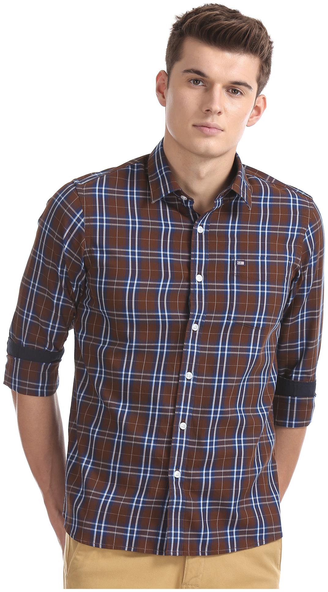 

Arrow Men Slim fit Formal Shirt - Brown