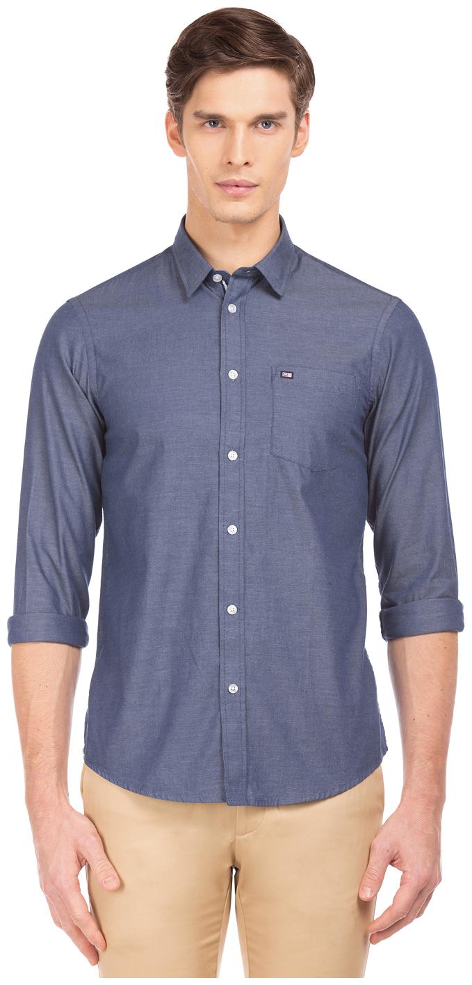 

Arrow Men Grey Solid Super Slim Fit Casual Shirt