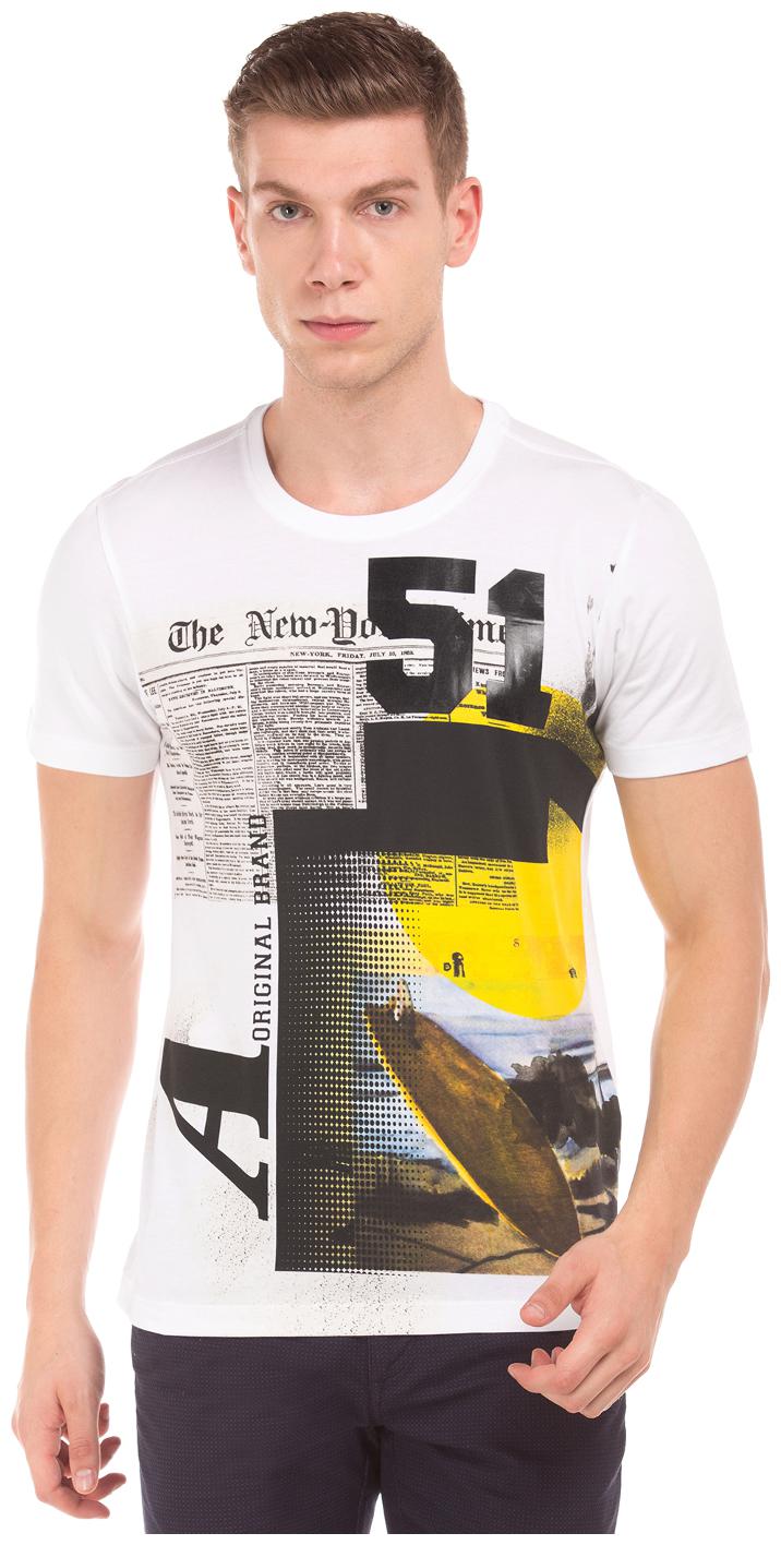 

Arrow Men White Regular fit Cotton Round neck T-Shirt - Pack Of 1