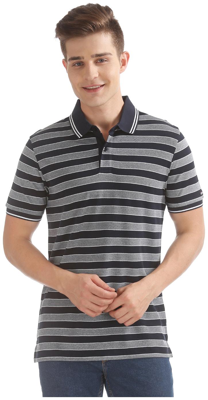 

Arrow Men Blue Regular fit Cotton Henley neck T-Shirt - Pack Of 1