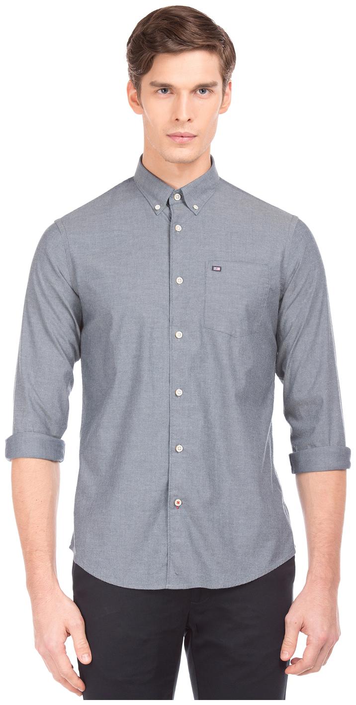 

Arrow Men Grey Solid Slim Fit Casual Shirt