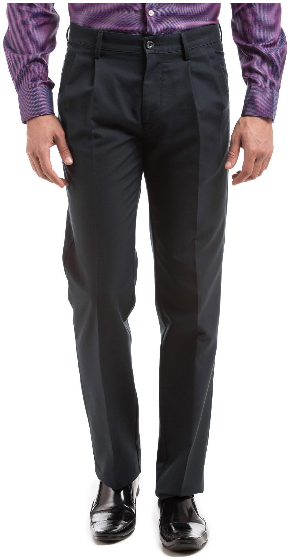 

Arrow Men Solid Regular Fit Formal Trouser - Blue