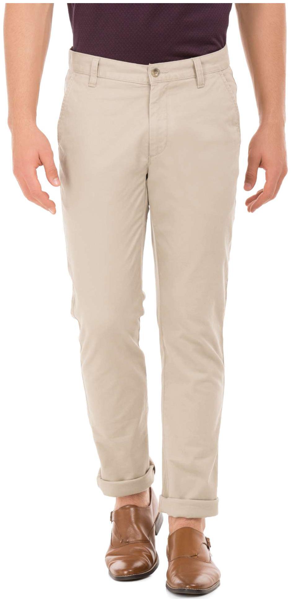

Arrow Men Beige Solid Slim fit Chinos