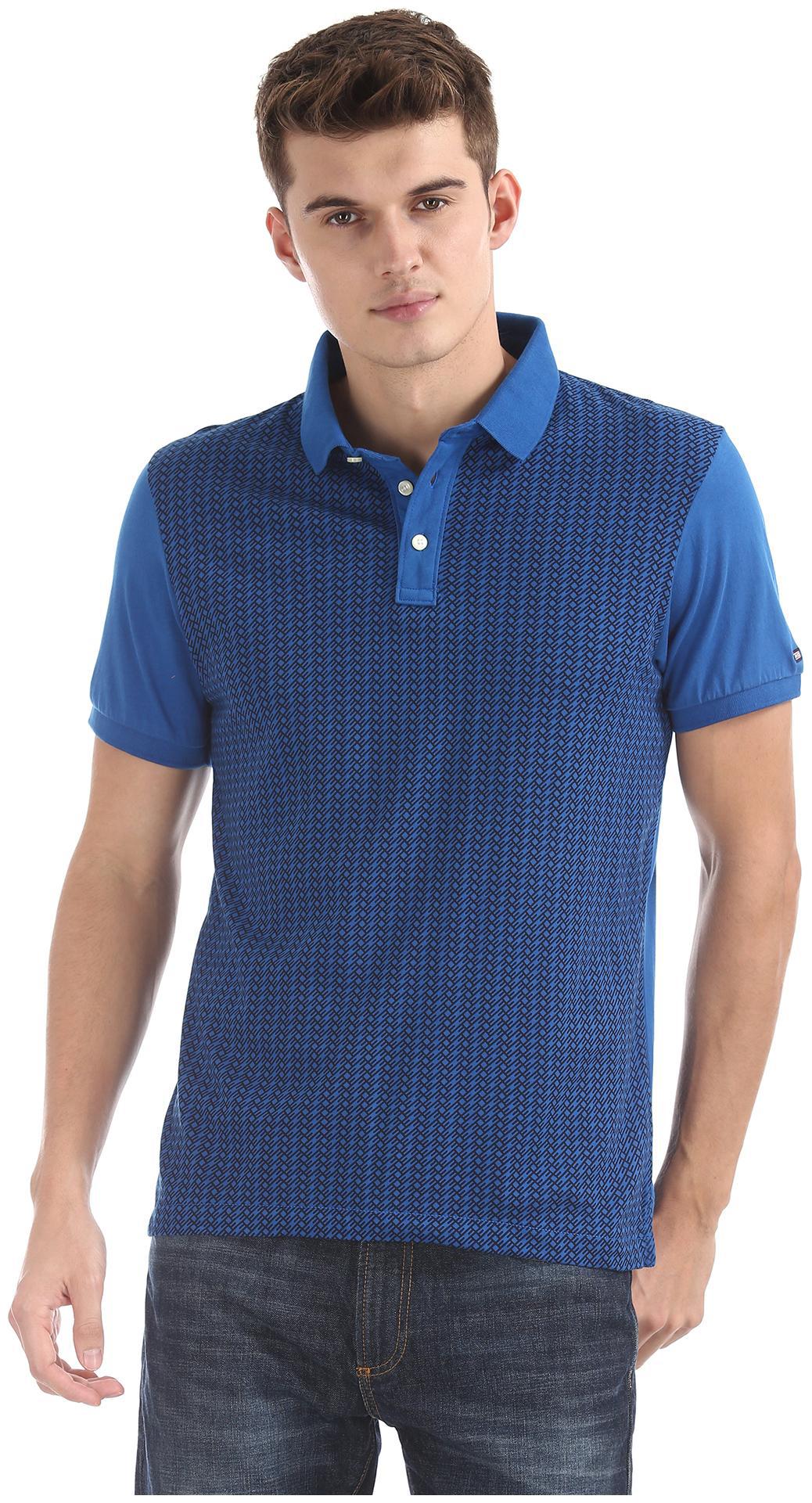 

Arrow Men Blue Regular fit Cotton Polo collar T-Shirt - Pack Of 1