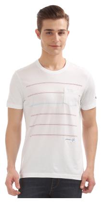 

Arrow Men s Regular Fit T-Shirt - White