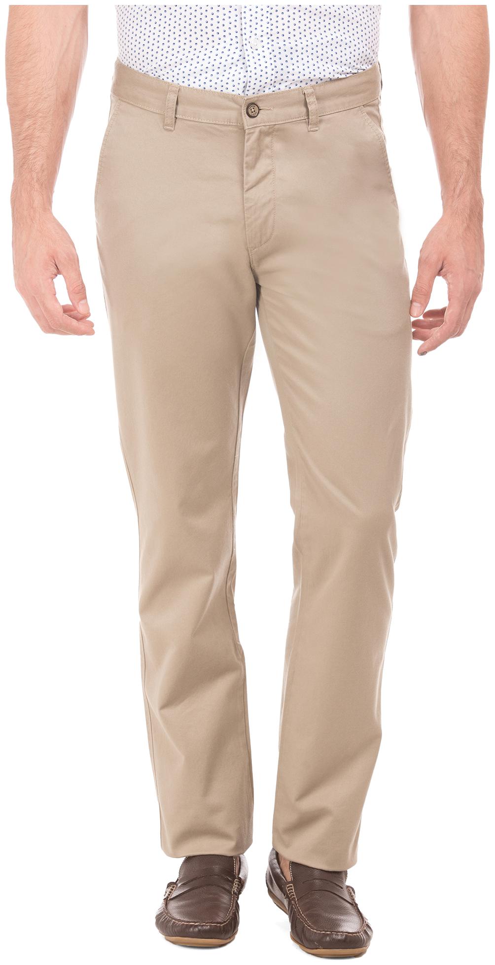 

Arrow Men Beige Solid Regular fit Regular trousers