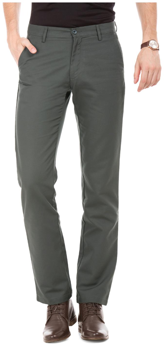

Arrow Men Grey Solid Regular fit Regular trousers