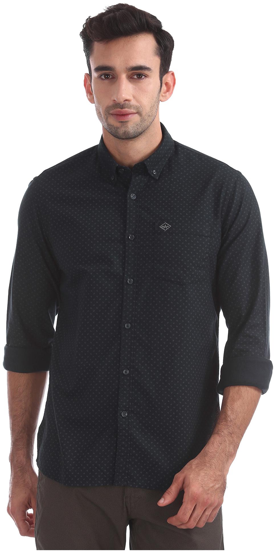 

Arrow Men Blue Printed Slim Fit Casual Shirt