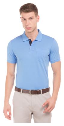 

Arrow Men s Regular Fit Solid T-Shirt - Blue