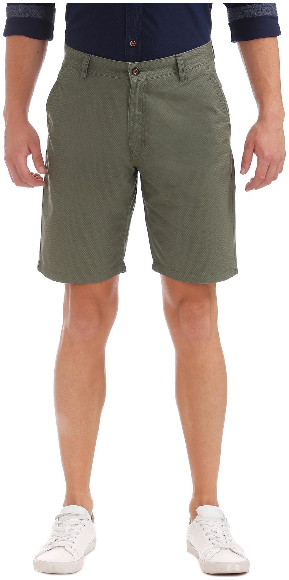 

Arrow Men Green Regular Fit Regular Shorts