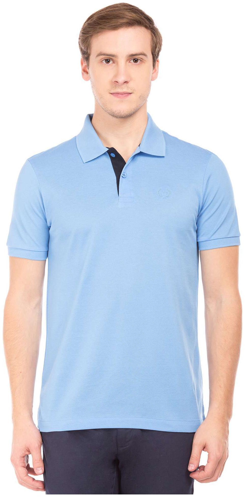

Arrow Men Blue Regular fit Cotton Polo collar T-Shirt - Pack Of 1