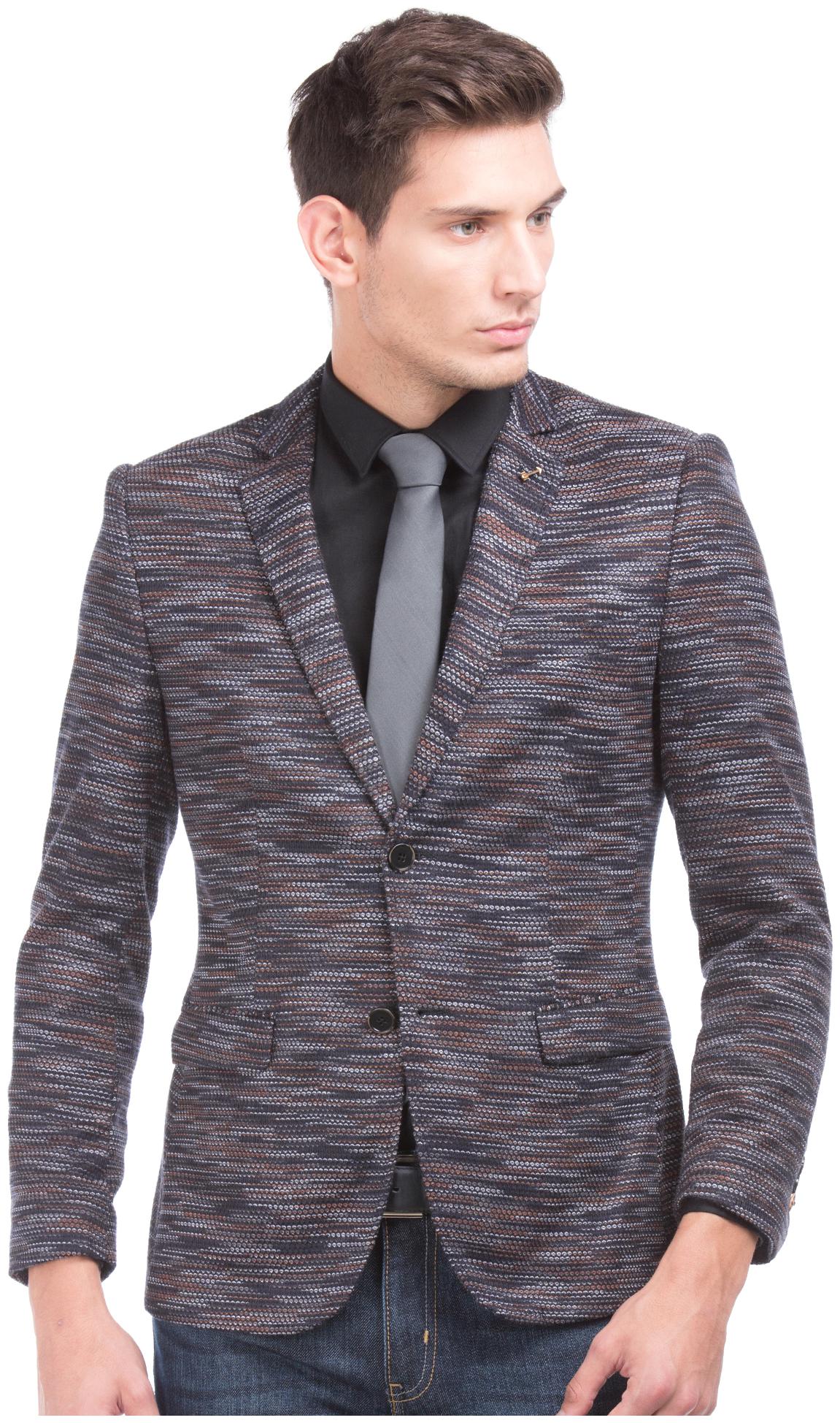 

Arrow Men Blue Solid Slim fit Single Breasted Blazer