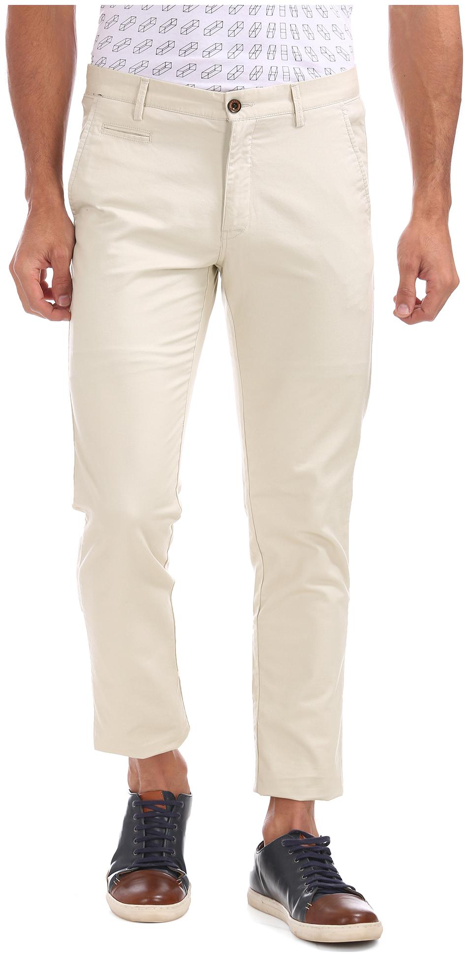 

Arrow Sports Slim Fit Solid Trousers