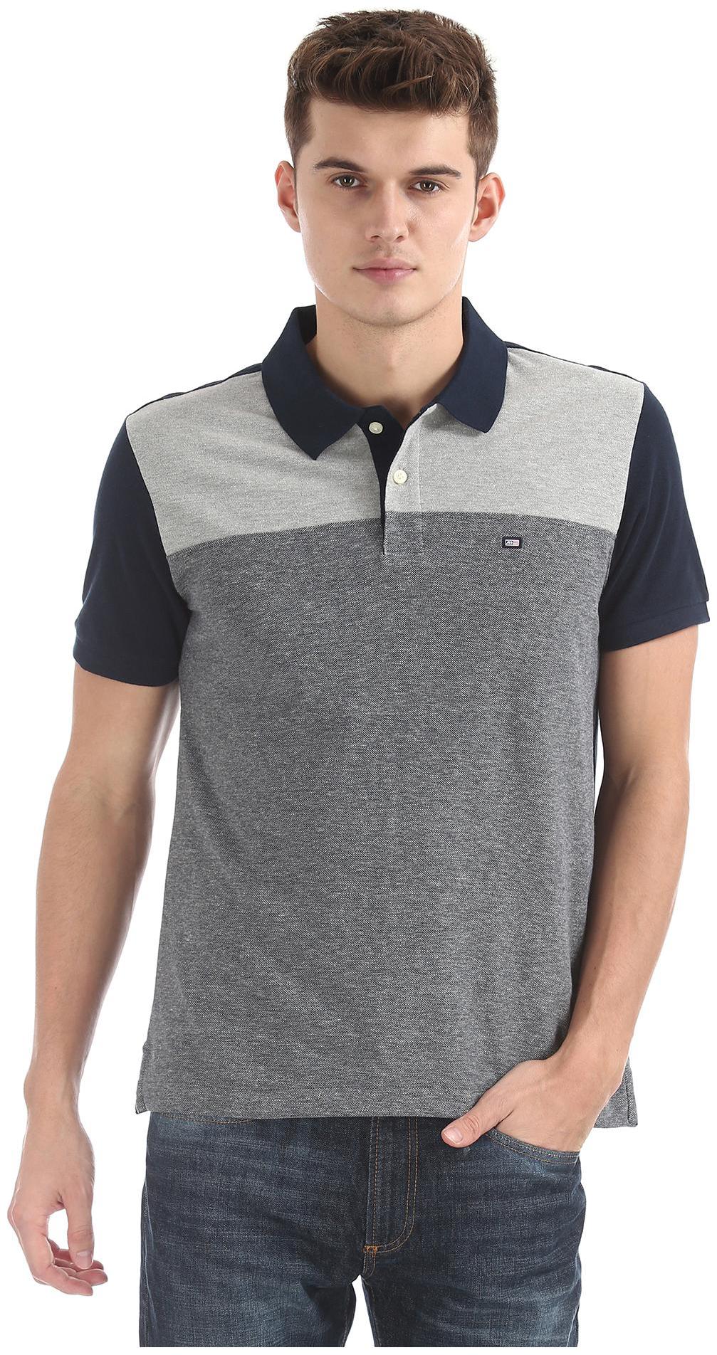 

Arrow Men Blue Regular fit Cotton Polo collar T-Shirt - Pack Of 1