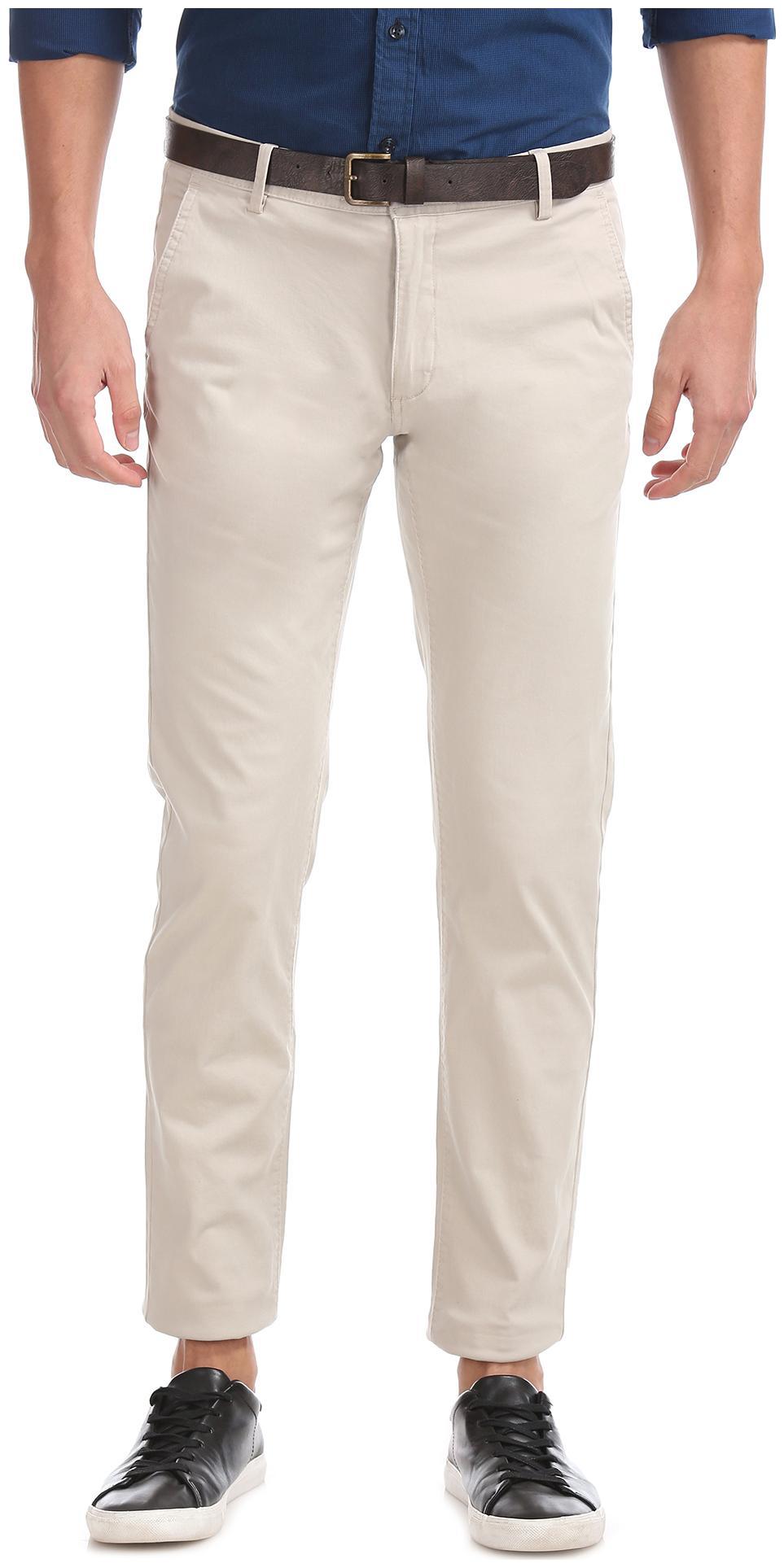 

Arrow Sports Slim Fit Solid Trousers