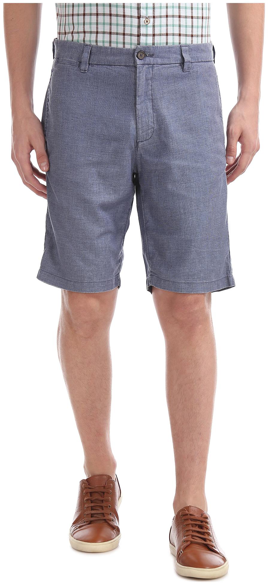 

Arrow Men Blue Regular Fit Regular Shorts