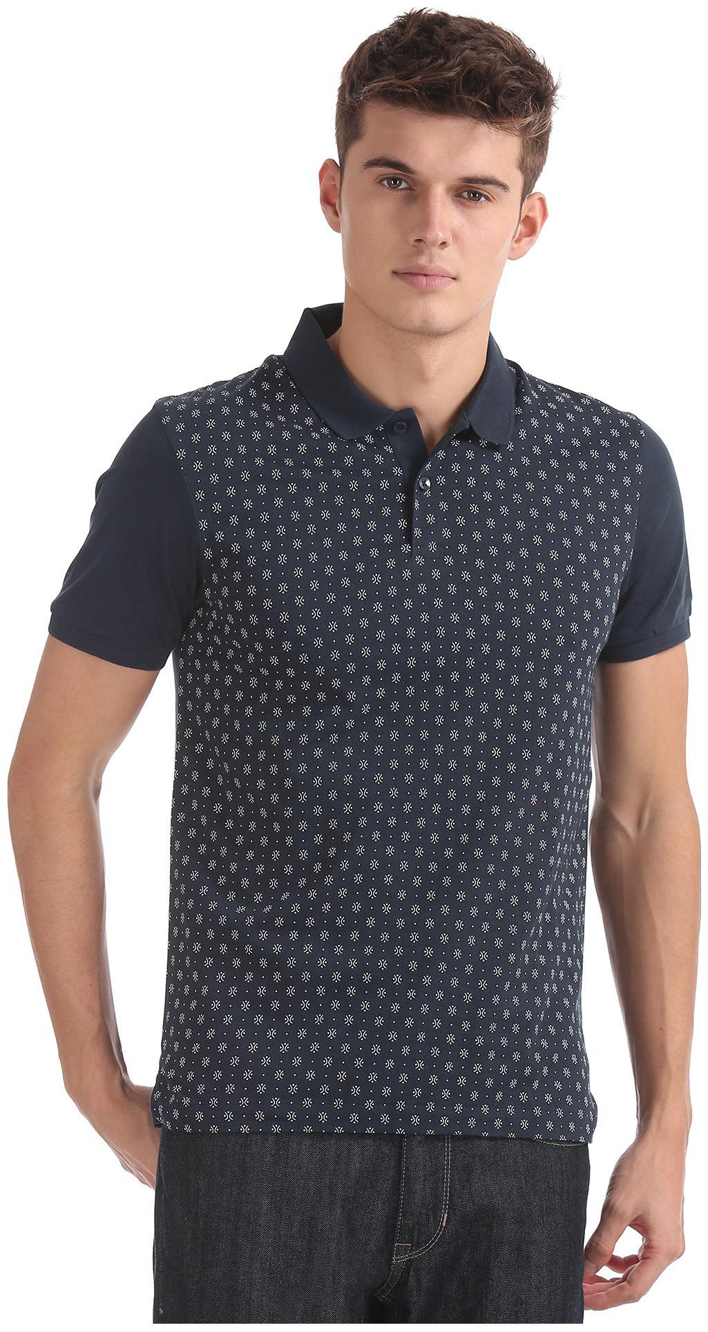 

Arrow Men Blue Regular fit Cotton Polo collar T-Shirt - Pack Of 1
