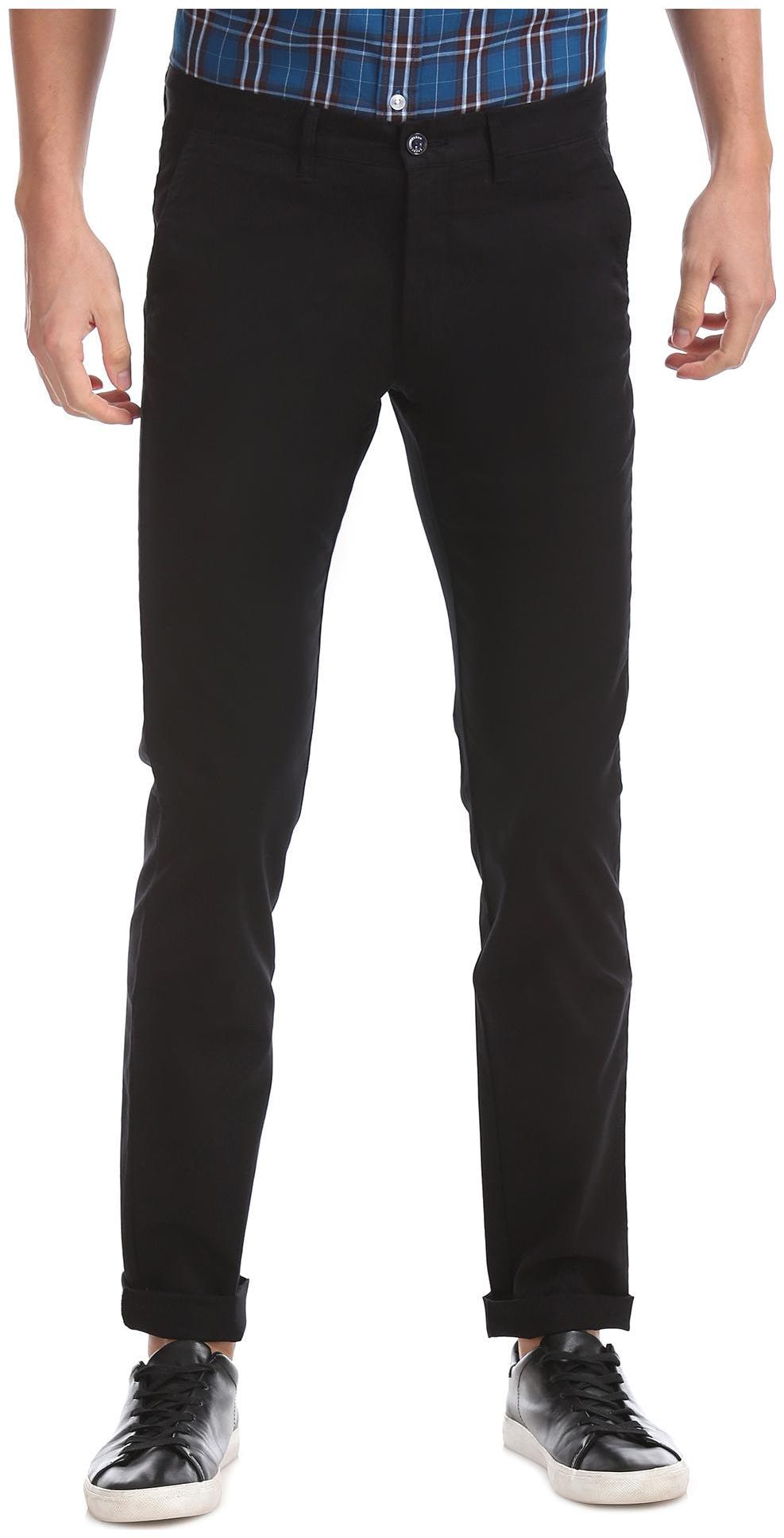 

Arrow Sports Slim Fit Solid Trousers