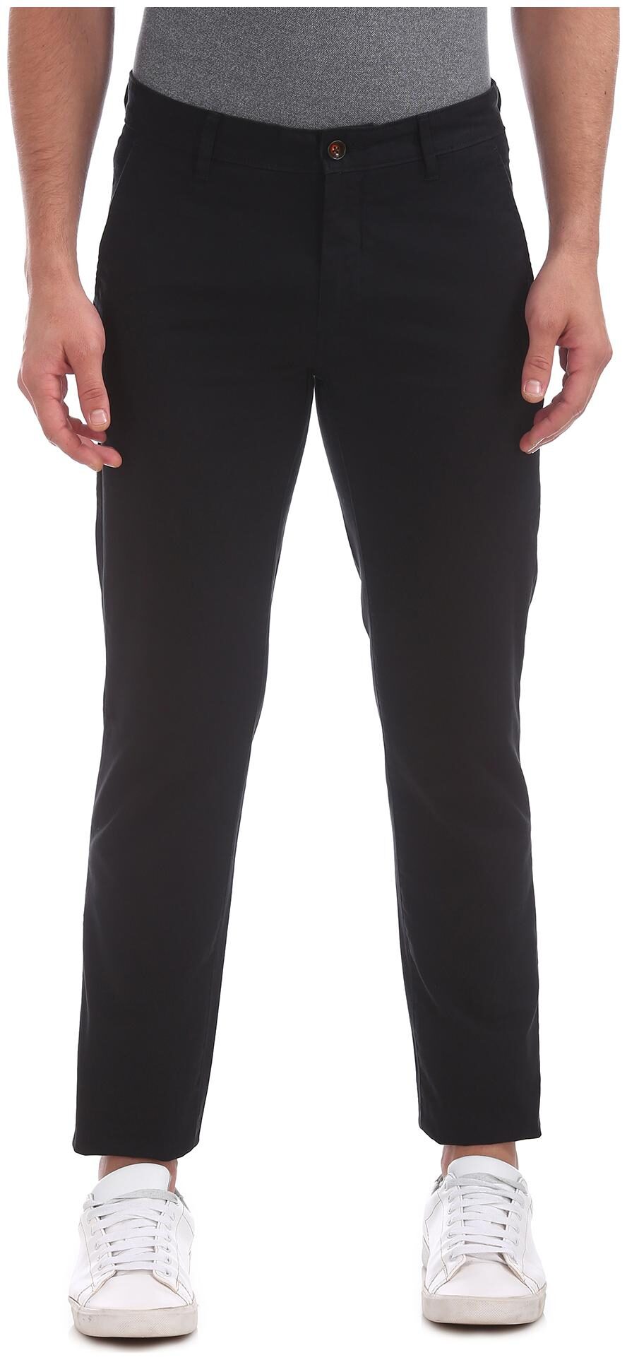 

Arrow Sports Slim Fit Solid Trousers