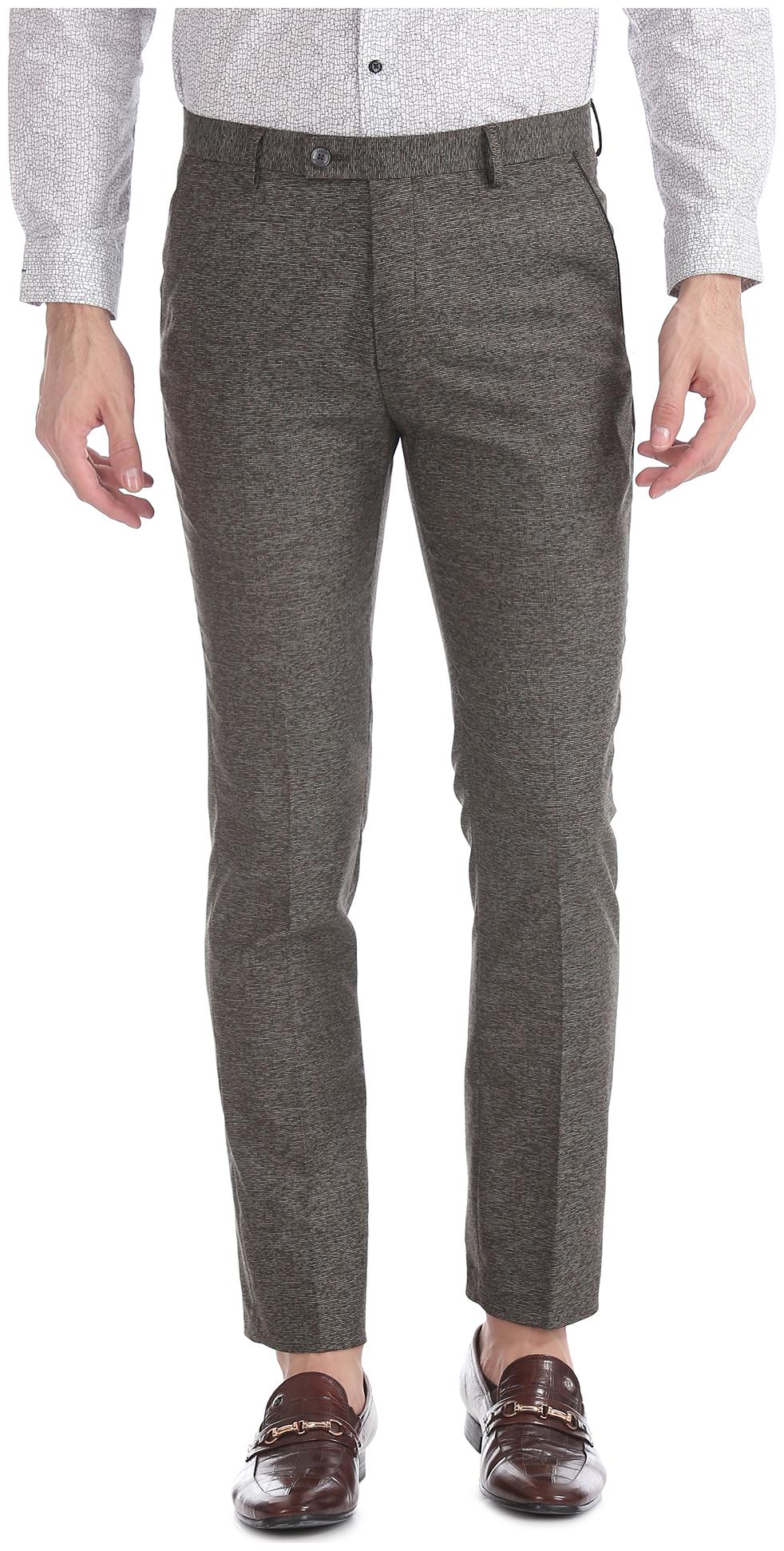 

Arrow Men Solid Slim Fit Formal Trouser - Grey