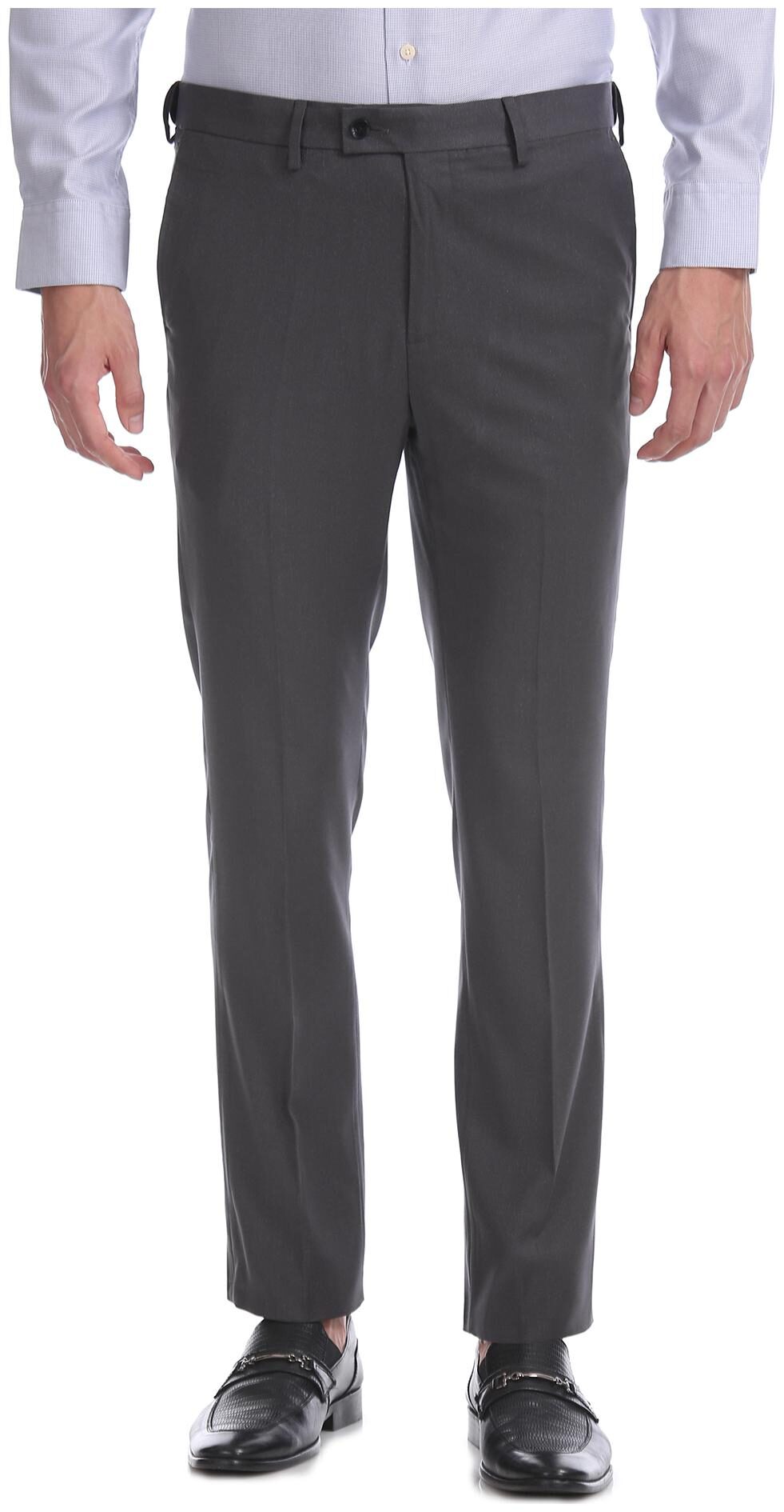 

Arrow Men Solid Tapered Fit Formal Trouser - Grey