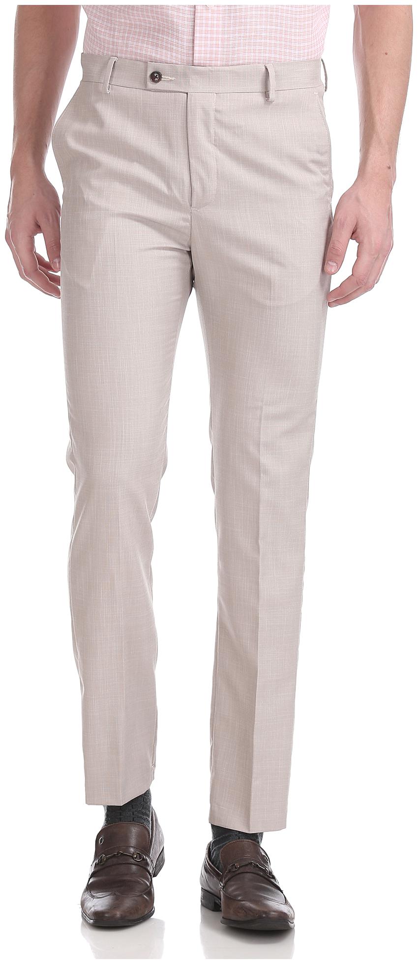 

Arrow Men Textured Tapered Fit Formal Trouser - Brown