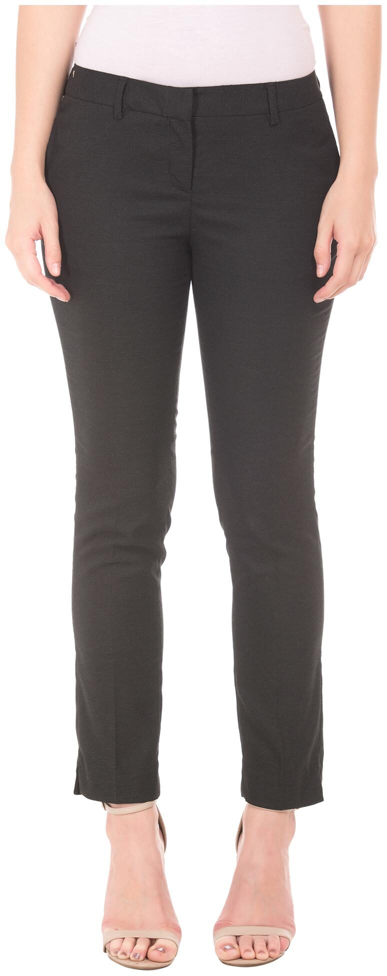 

Arrow Women Black Regular fit Regular trousers