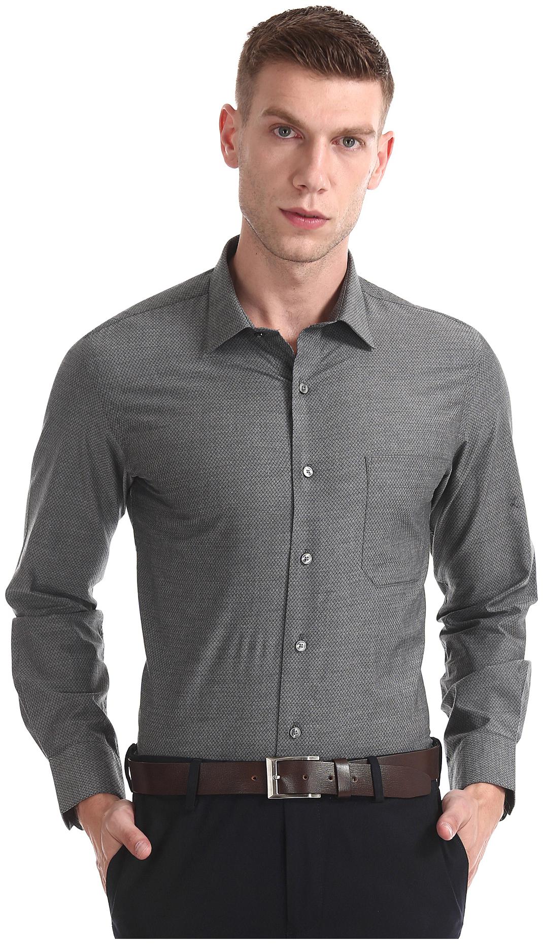 

Arrow Men Regular fit Formal Shirt - Grey
