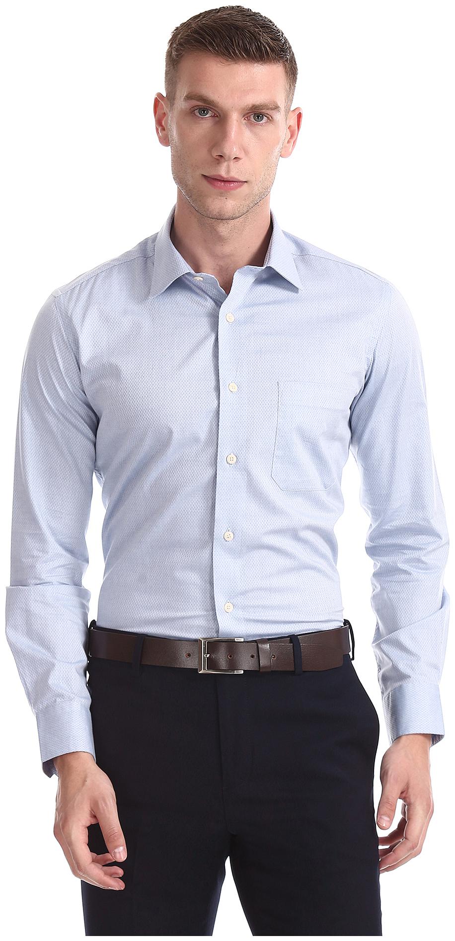 

Arrow Men Regular fit Formal Shirt - Blue