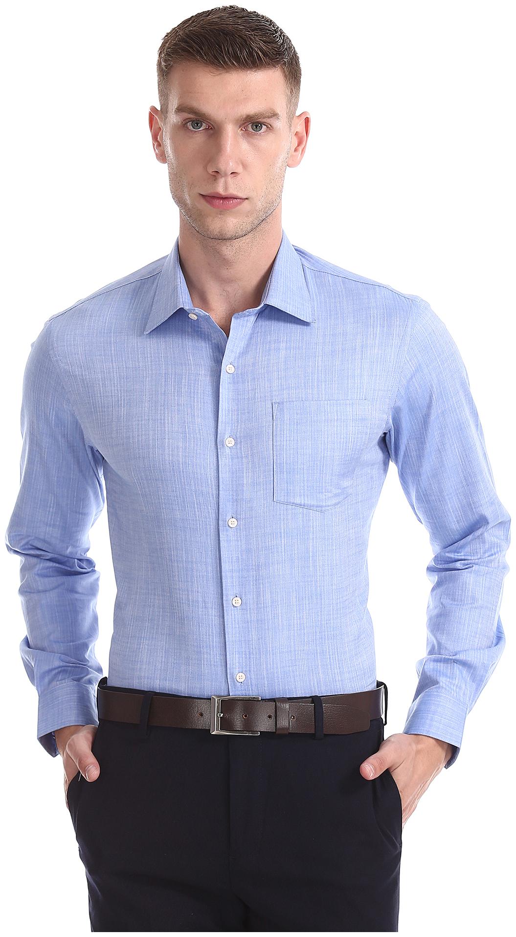 

Arrow Men Slim fit Formal Shirt - Blue