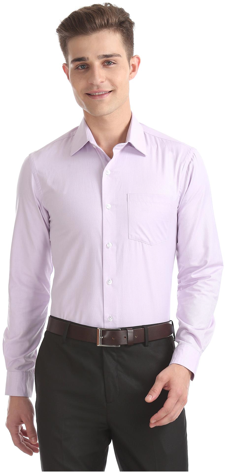 

Arrow Men Slim fit Formal Shirt - Purple